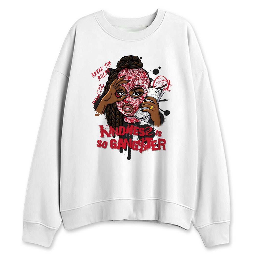 Fire-Red-5s-NastyJamz-Sweatshirt-Match-Kindness-Gangster-Queen