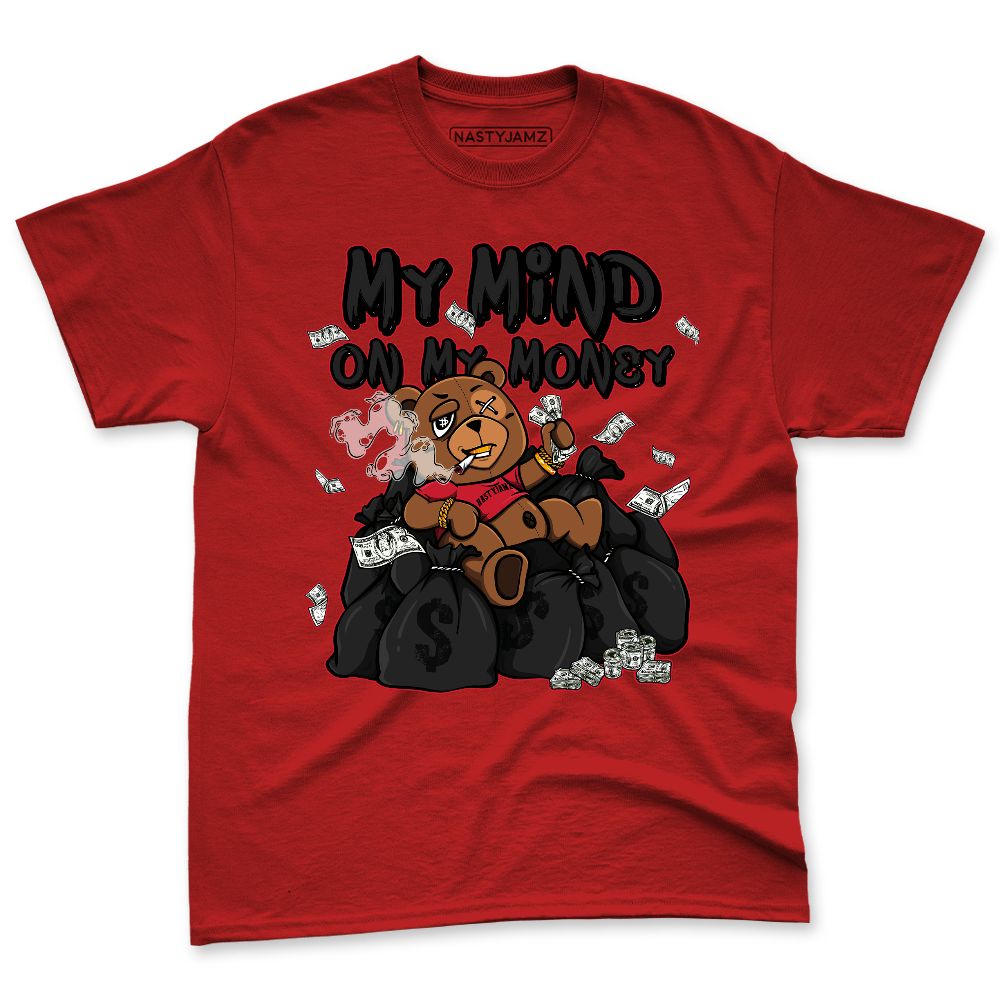 Fire-Red-5s-NastyJamz-Premium-T-Shirt-Match-My-Mind-On-My-Money-Ber