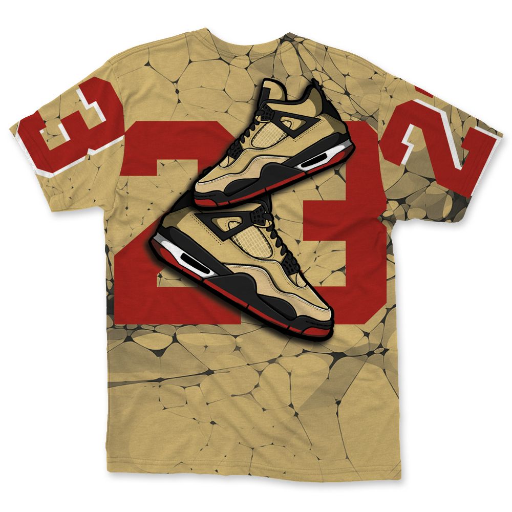 Pizza-4s-NastyJamz-T-Shirt-Match-23-Sneaker-All-Over-Print