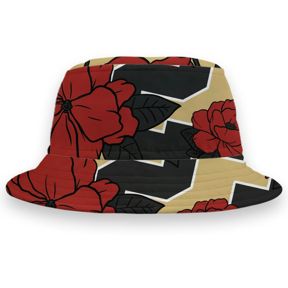 Pizza-4s-NastyJamz-Bucket-Hat-Match-23-Floral-All-Over-Print-Flower