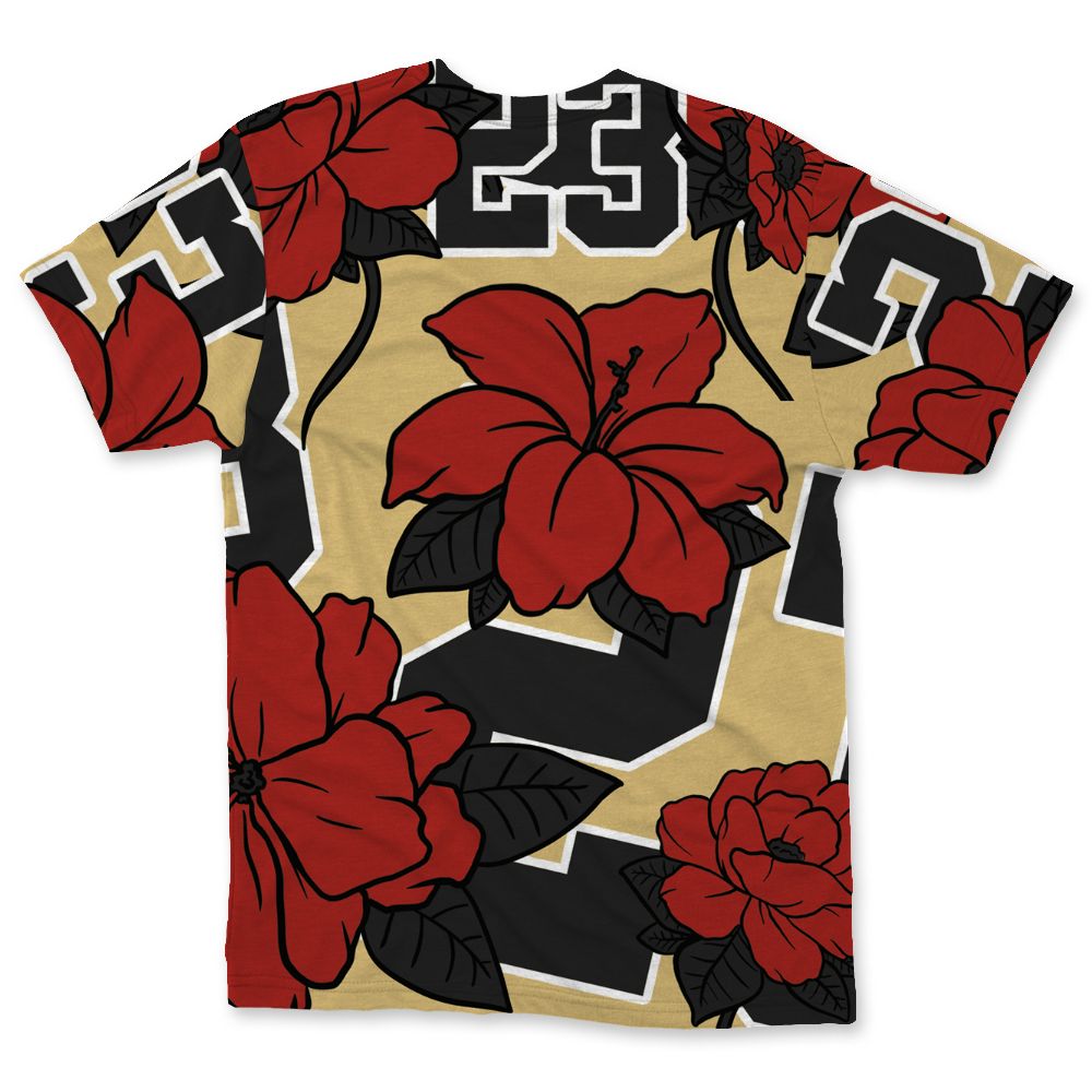 Pizza-4s-NastyJamz-T-Shirt-Match-23-Floral-All-Over-Print-Flower