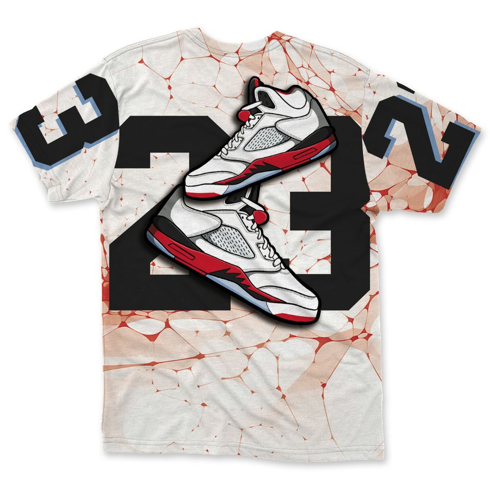 Fire-Red-5s-NastyJamz-T-Shirt-Match-23-Sneaker-All-Over-Print