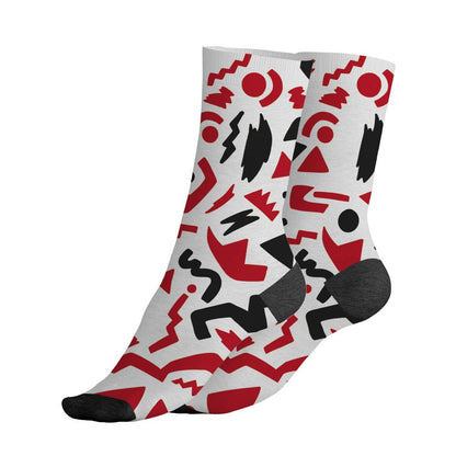 Fire-Red-5s-NastyJamz-Socks-Match-Number-23-Cartoon-All-Over-Print