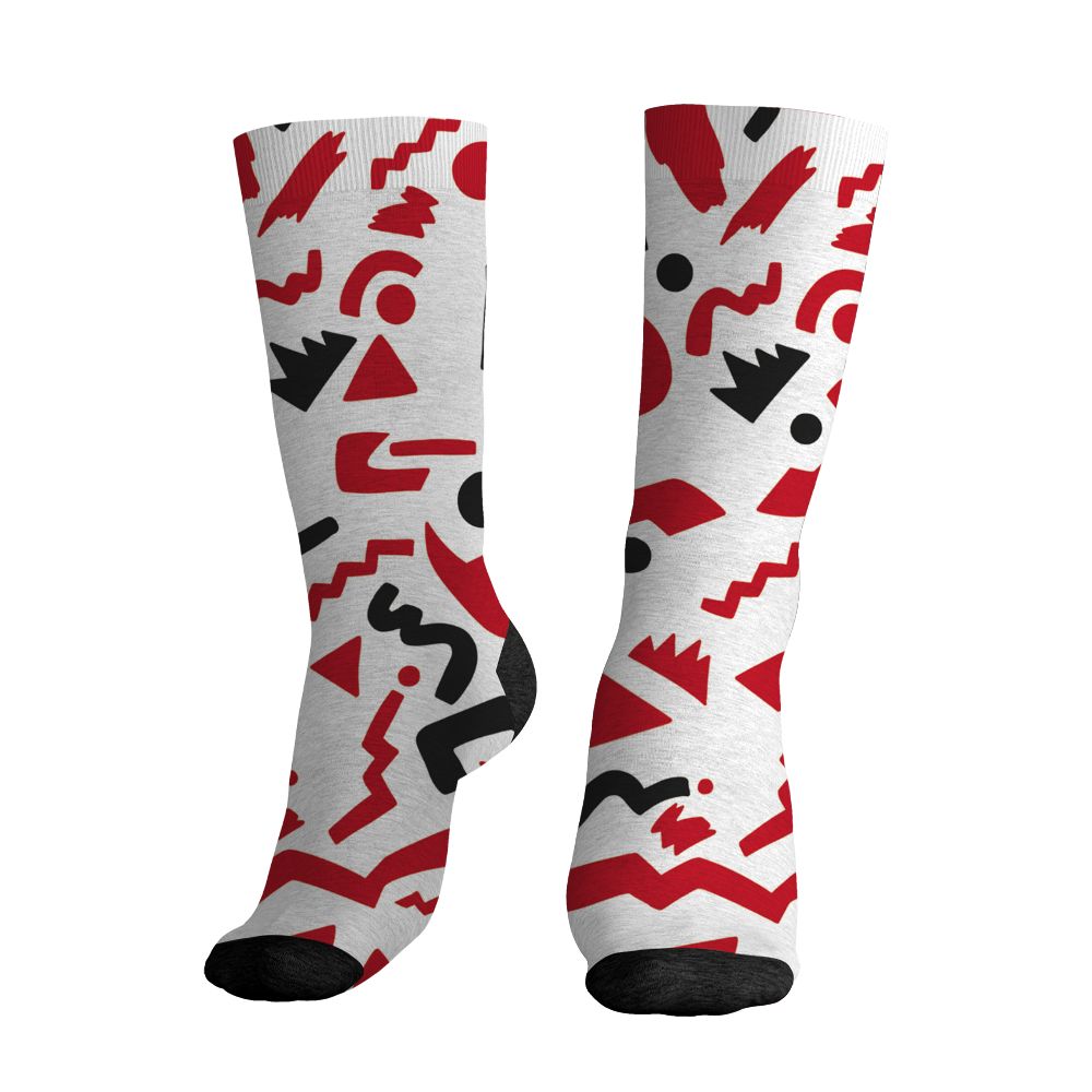 Fire-Red-5s-NastyJamz-Socks-Match-Number-23-Cartoon-All-Over-Print