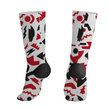 Fire-Red-5s-NastyJamz-Socks-Match-Number-23-Cartoon-All-Over-Print