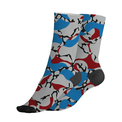 Spizike-Bordeaux-NastyJamz-Socks-Match-Number-23-Spatter-All-Over-Print