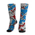 Spizike-Bordeaux-NastyJamz-Socks-Match-Number-23-Spatter-All-Over-Print