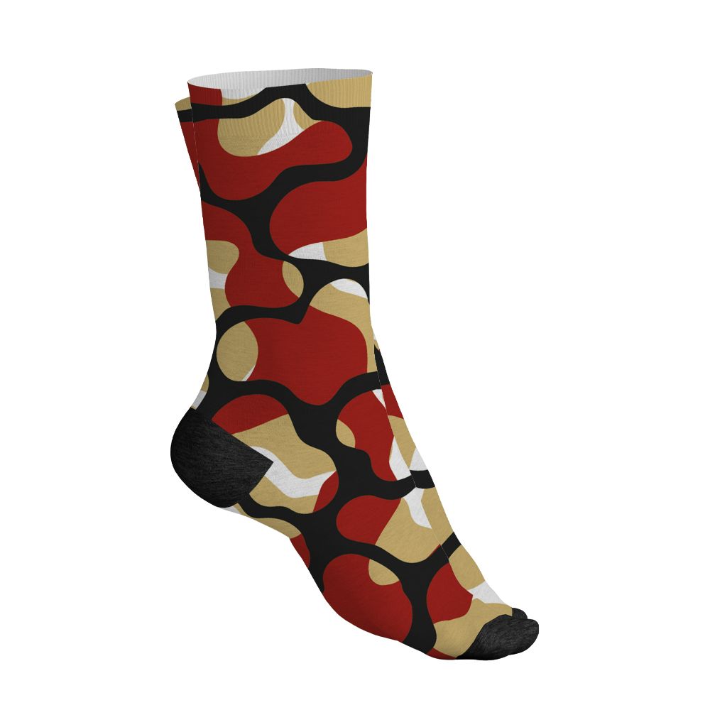 Pizza-4s-NastyJamz-Socks-Match-Number-23-Spatter-All-Over-Print