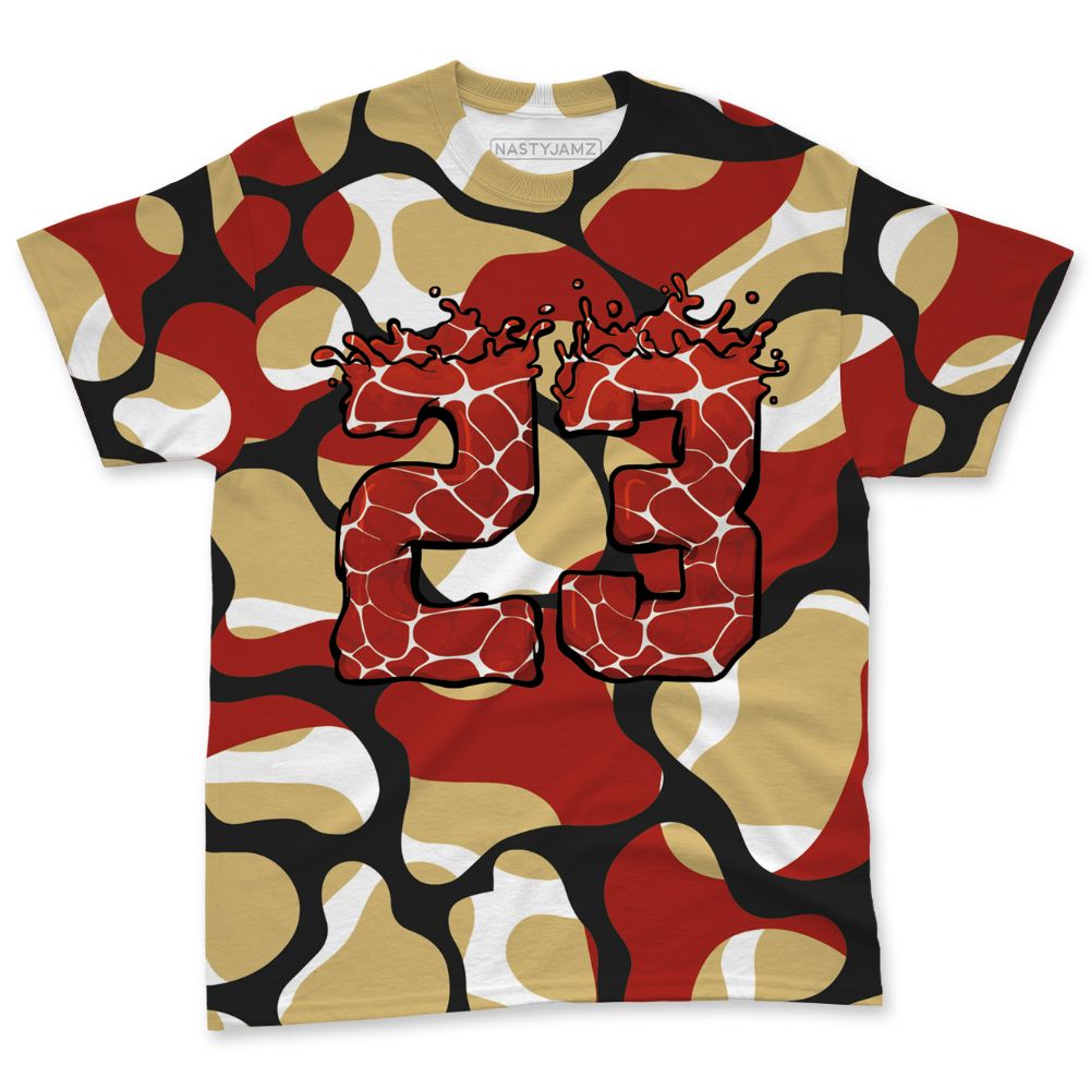 Pizza-4s-NastyJamz-T-Shirt-Match-Number-23-Spatter-All-Over-Print