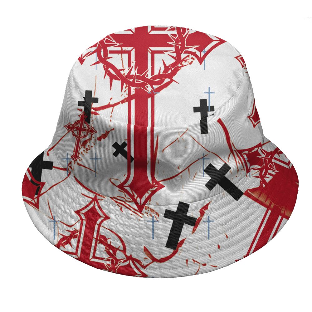 Fire-Red-5s-NastyJamz-Bucket-Hat-Match-Child-Of-God-All-Over-Print