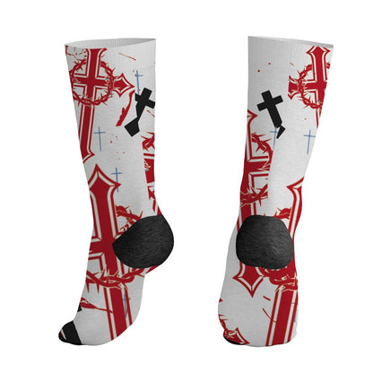 Fire-Red-5s-NastyJamz-Socks-Match-Child-Of-God-All-Over-Print