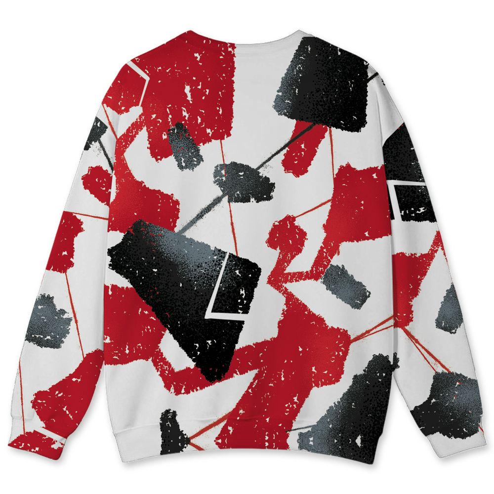 Fire-Red-5s-NastyJamz-Sweatshirt-Match-Built-Different-All-Over-Print-Broken