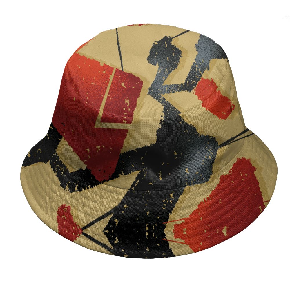 Pizza-4s-NastyJamz-Bucket-Hat-Match-Built-Different-All-Over-Print-Broken
