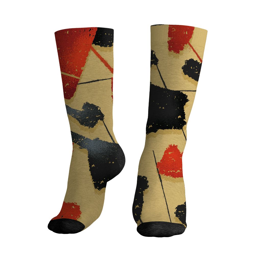Pizza-4s-NastyJamz-Socks-Match-Built-Different-All-Over-Print-Broken