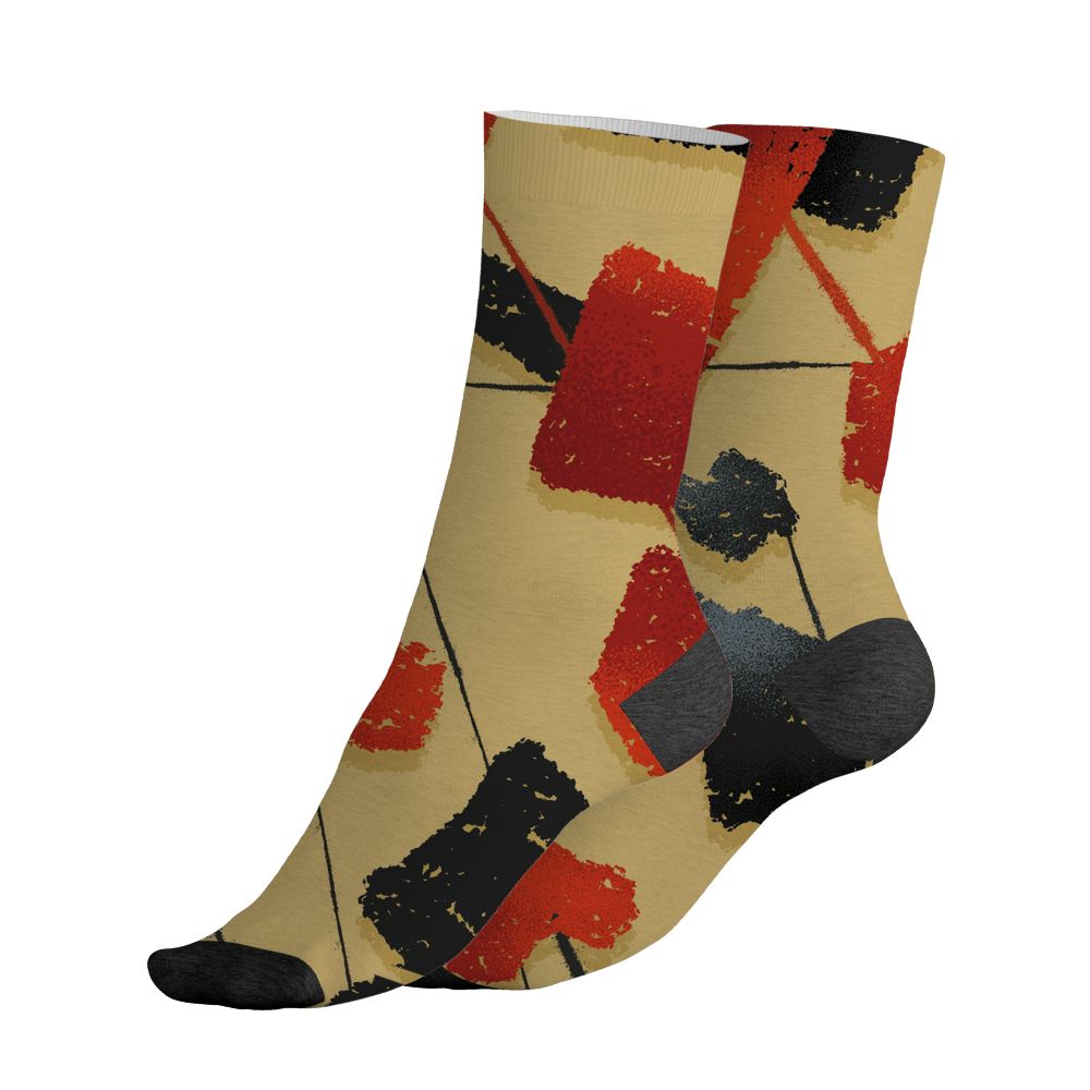 Pizza-4s-NastyJamz-Socks-Match-Built-Different-All-Over-Print-Broken