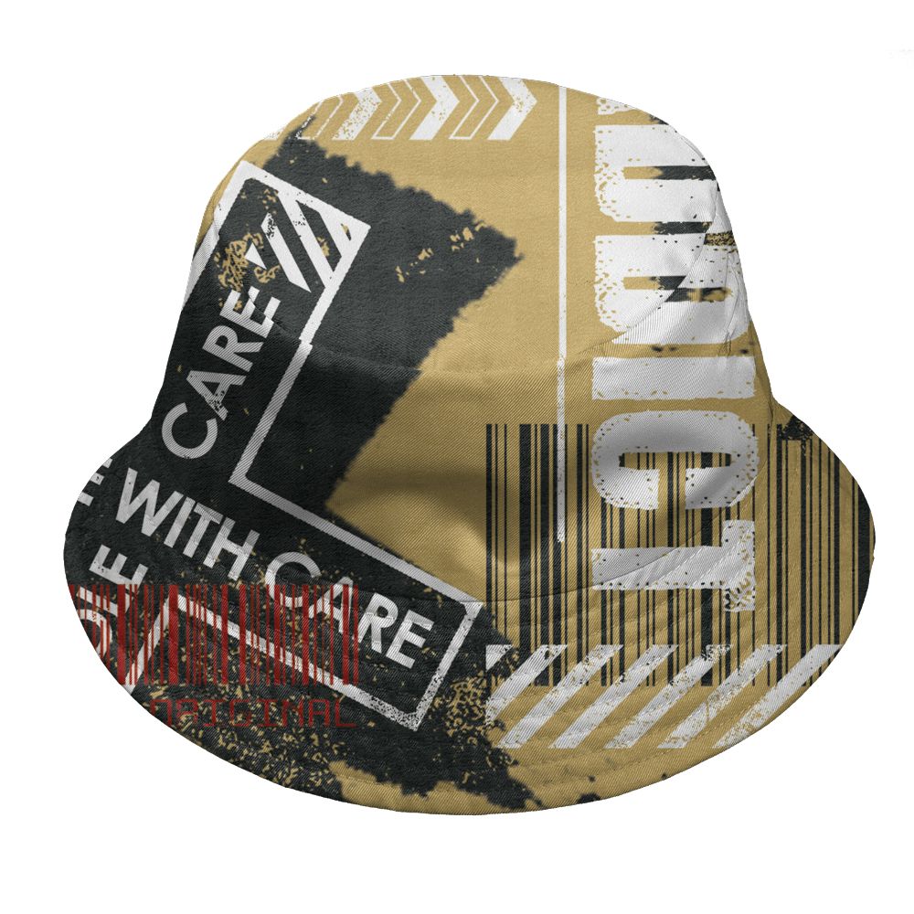 Pizza-4s-NastyJamz-Bucket-Hat-Match-Sneaker-Addict-All-Over-Print-Warning
