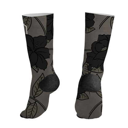 Cave-Stone-4s-NastyJamz-Socks-Match-23-Floral-All-Over-Print-Flower