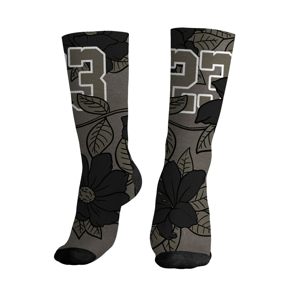 Cave-Stone-4s-NastyJamz-Socks-Match-23-Floral-All-Over-Print-Flower