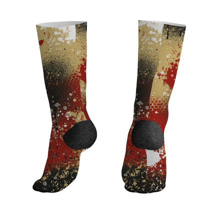 Pizza-4s-NastyJamz-Socks-Match-23-Painted-Graffiti