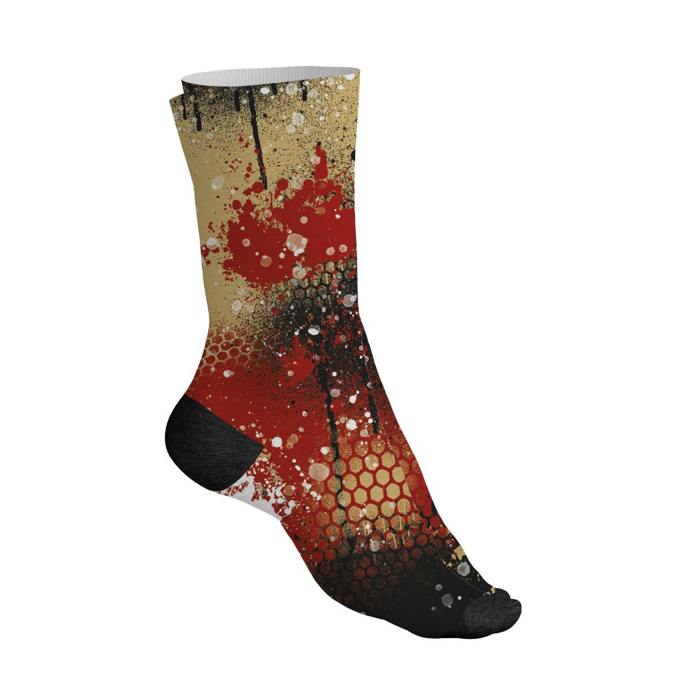 Pizza-4s-NastyJamz-Socks-Match-23-Painted-Graffiti