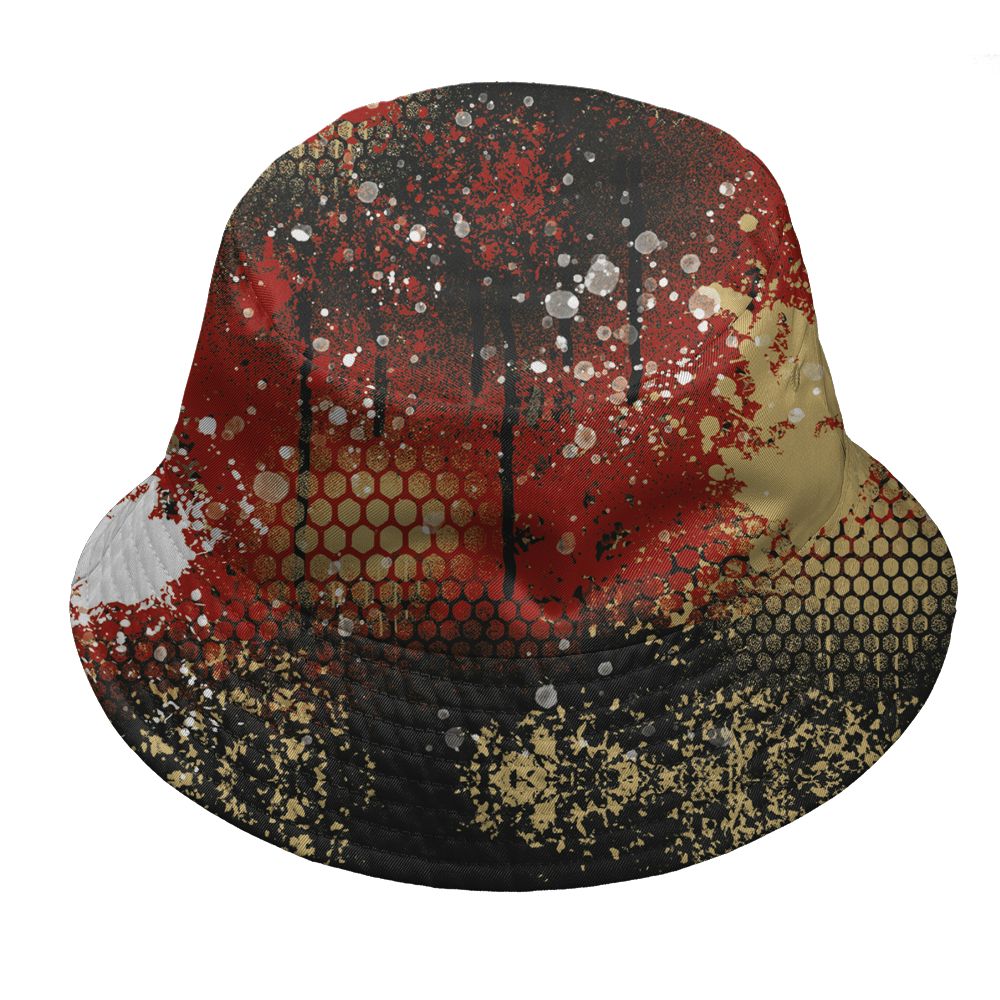 Pizza-4s-NastyJamz-Bucket-Hat-Match-23-Painted-Graffiti