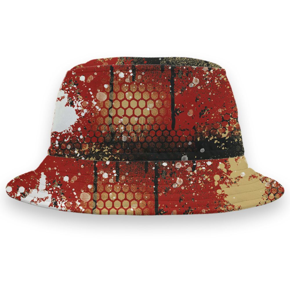 Pizza-4s-NastyJamz-Bucket-Hat-Match-23-Painted-Graffiti