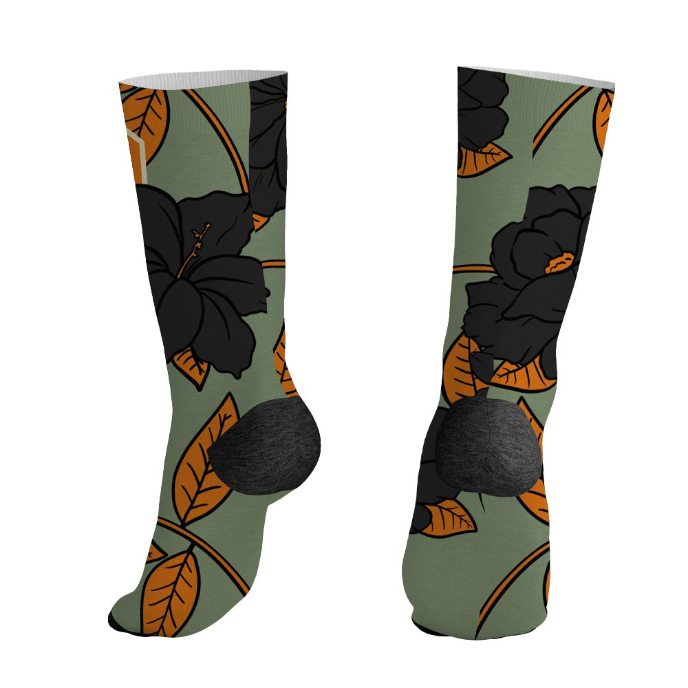 Undefeated-4s-NastyJamz-Socks-Match-23-Floral-All-Over-Print-Flower