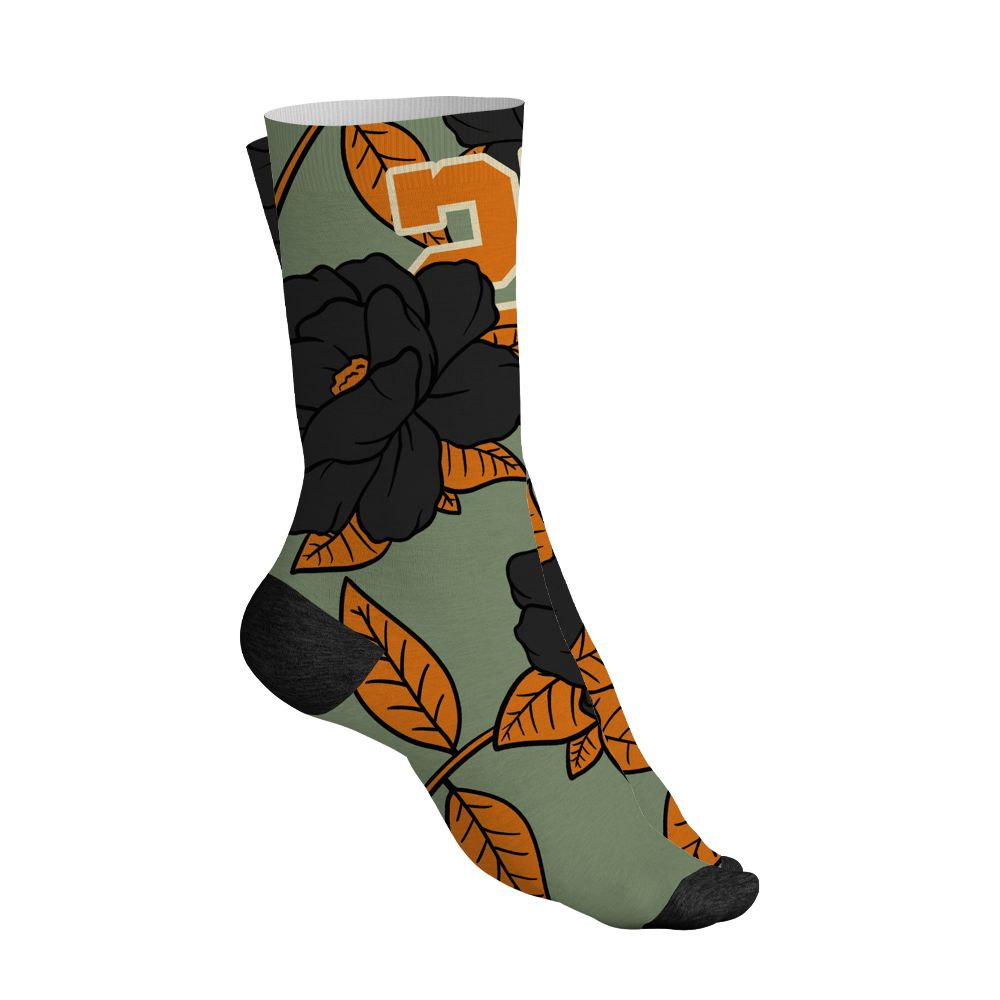 Undefeated-4s-NastyJamz-Socks-Match-23-Floral-All-Over-Print-Flower
