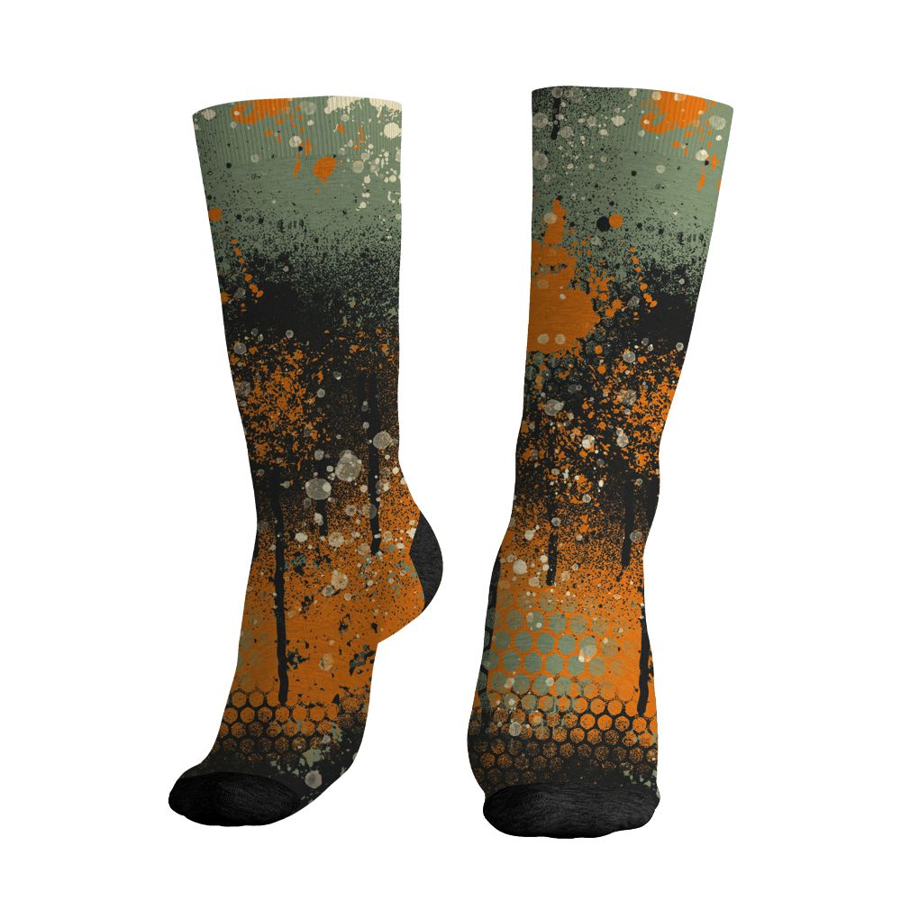 Undefeated-4s-NastyJamz-Socks-Match-23-Painted-Graffiti