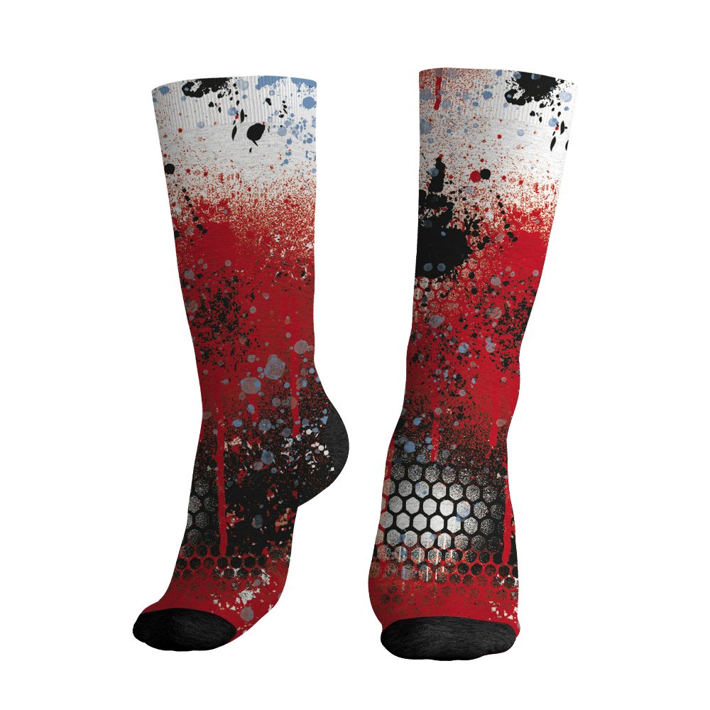 Fire-Red-5s-NastyJamz-Socks-Match-23-Painted-Graffiti
