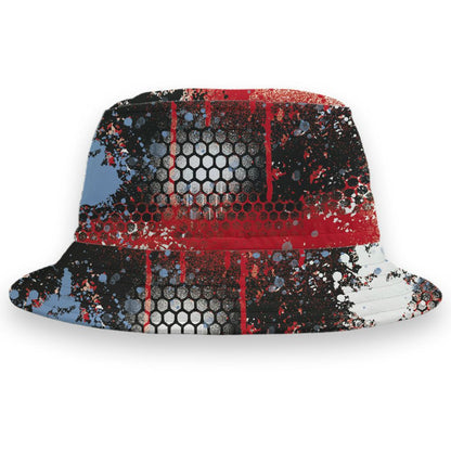 Fire-Red-5s-NastyJamz-Bucket-Hat-Match-23-Painted-Graffiti