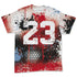Fire-Red-5s-NastyJamz-T-Shirt-Match-23-Painted-Graffiti