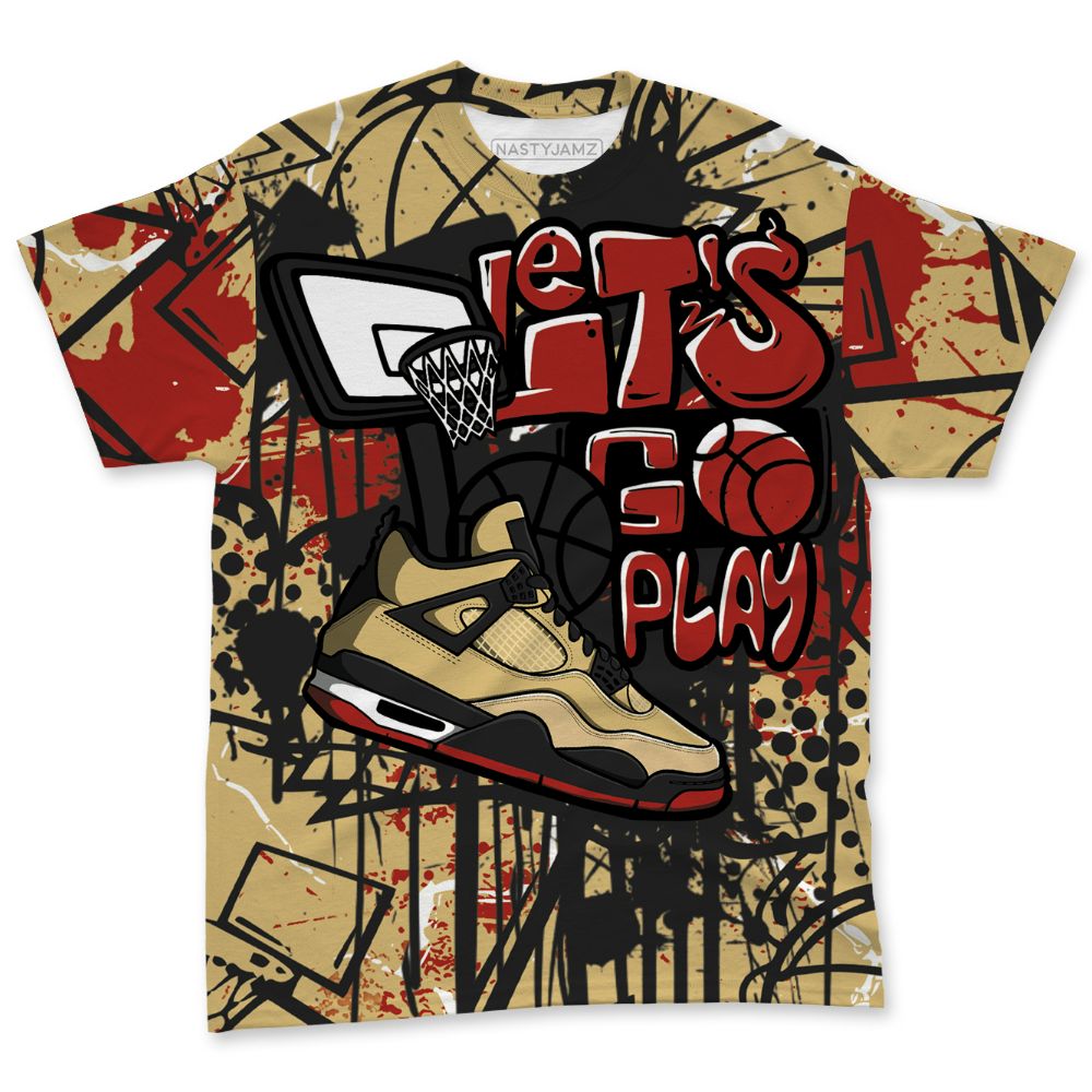 Pizza-4s-NastyJamz-T-Shirt-Match-Lets-Go-Play-All-Over-Print