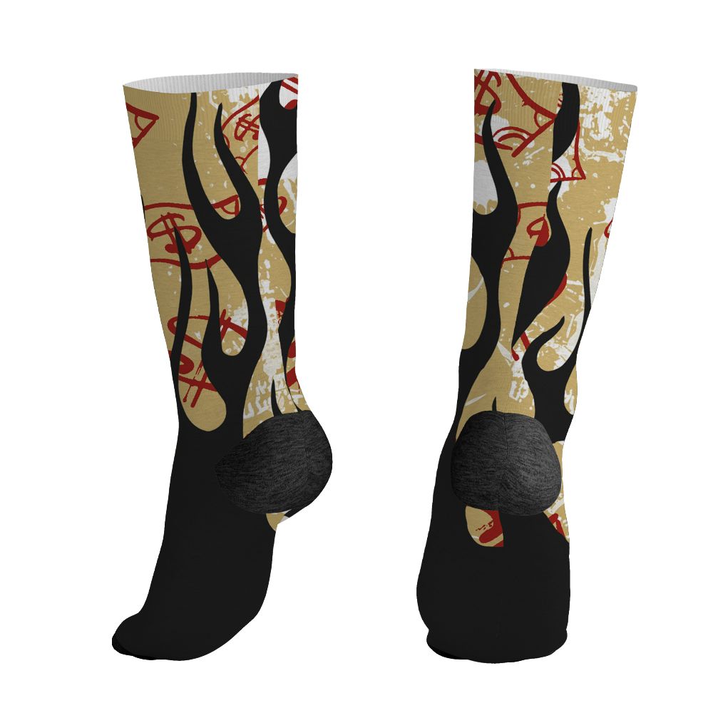 Pizza-4s-NastyJamz-Socks-Match-Work-Hard-Fire-All-Over-Print