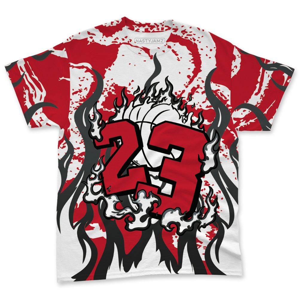 Fire-Red-5s-NastyJamz-T-Shirt-Match-23-Burning-Fire-All-Over-Print