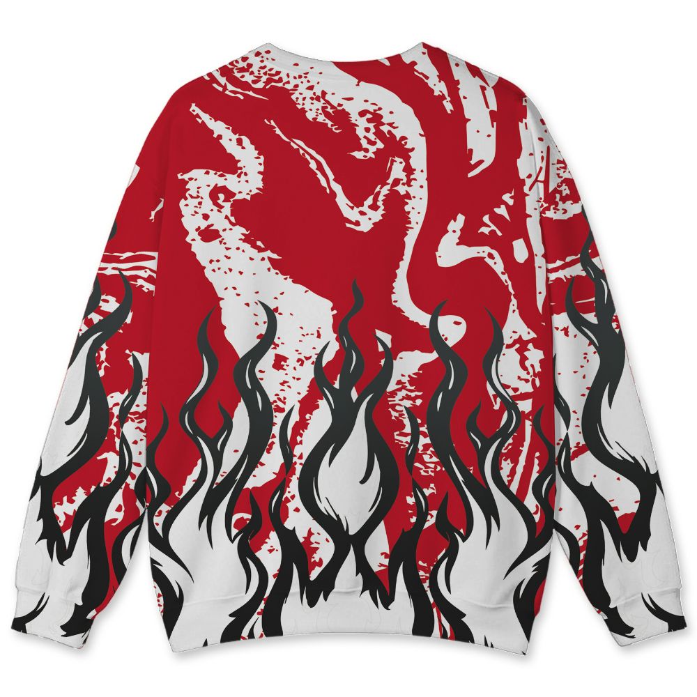 Fire-Red-5s-NastyJamz-Sweatshirt-Match-23-Burning-Fire-All-Over-Print