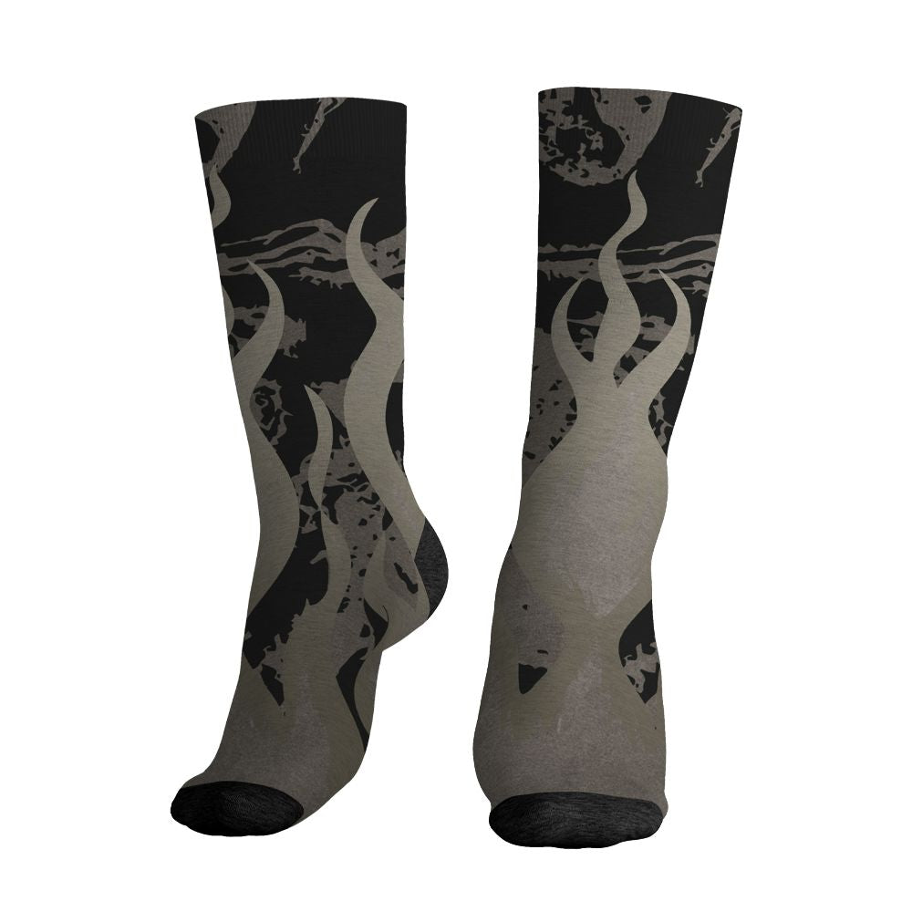 Cave-Stone-4s-NastyJamz-Socks-Match-23-Burning-Fire-All-Over-Print
