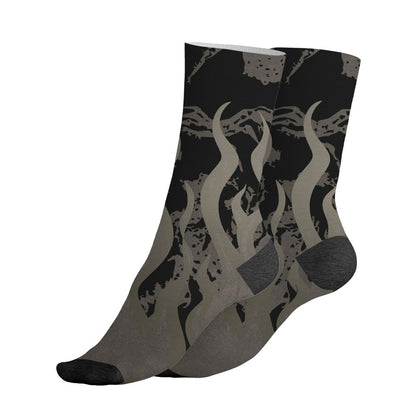 Cave-Stone-4s-NastyJamz-Socks-Match-23-Burning-Fire-All-Over-Print