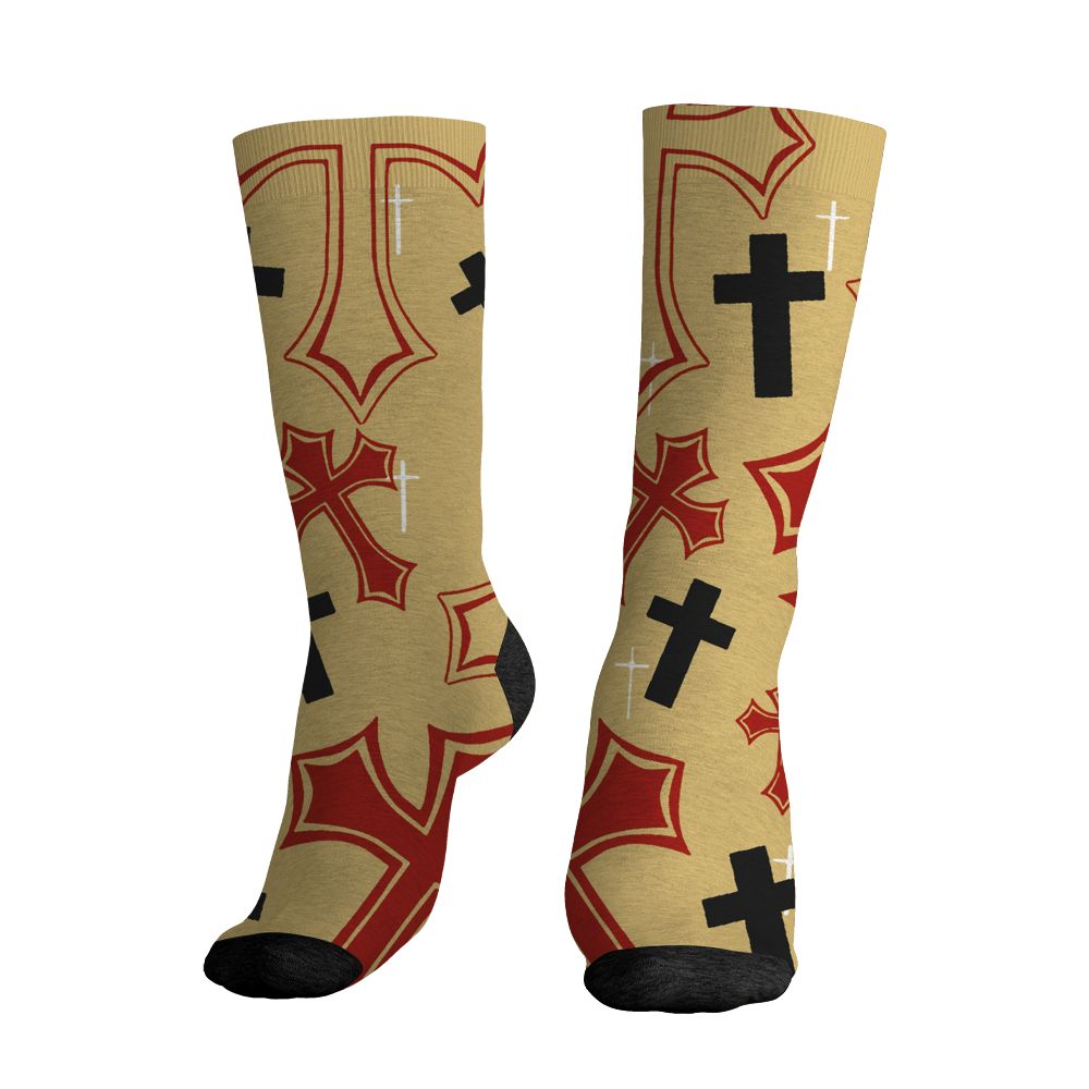 Pizza-4s-NastyJamz-Socks-Match-God-Got-Me-All-Over-Print