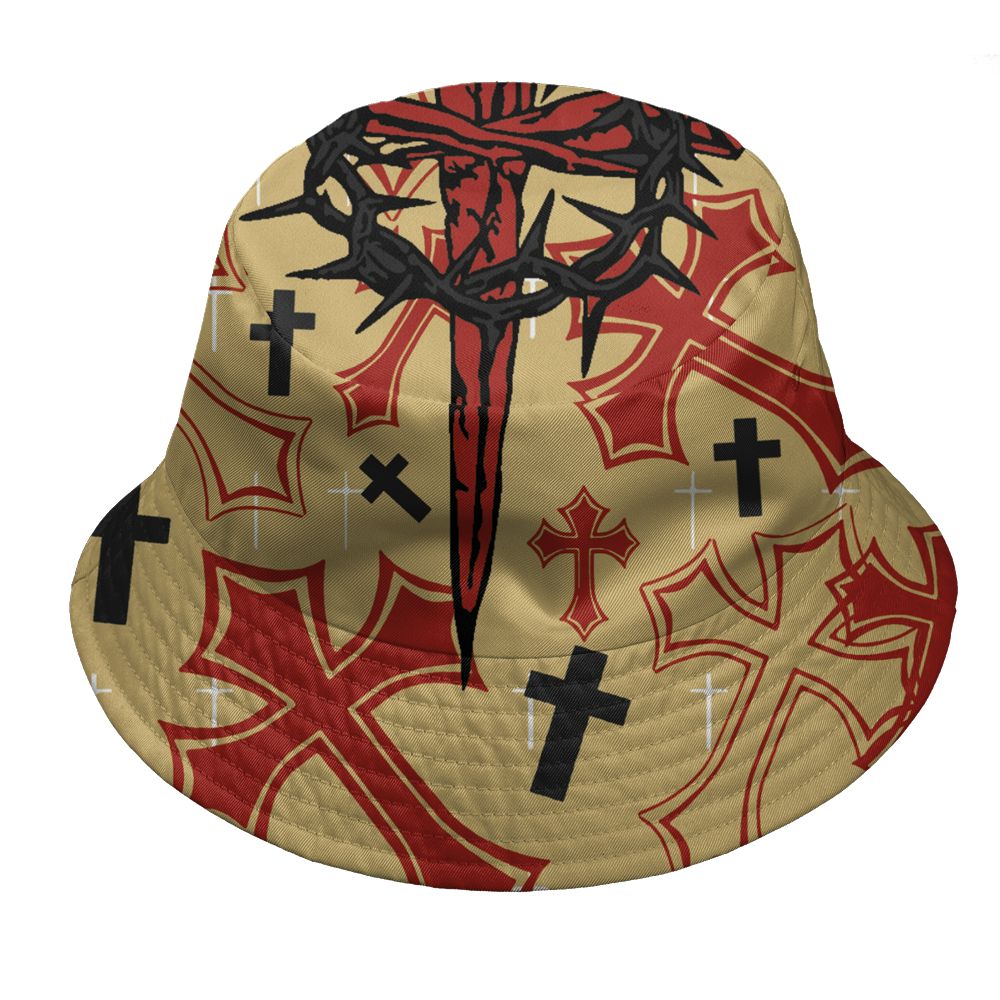 Pizza-4s-NastyJamz-Bucket-Hat-Match-God-Got-Me-All-Over-Print