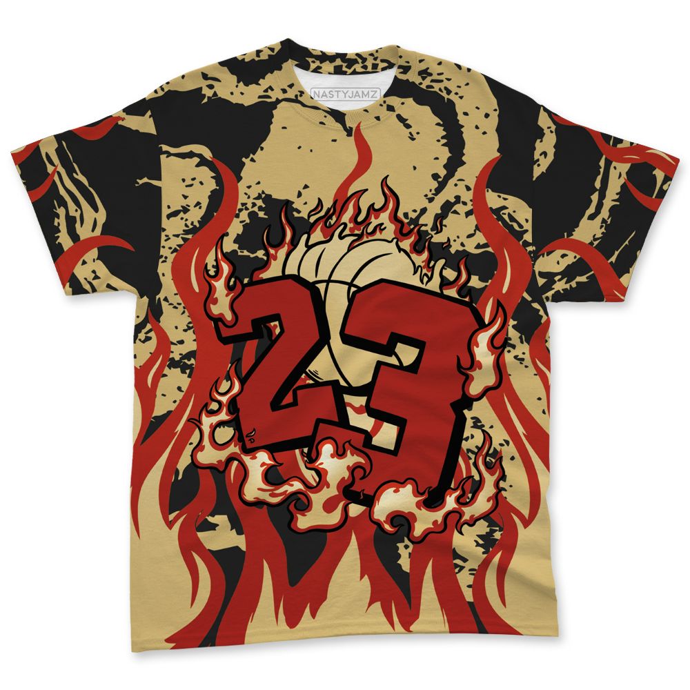 Pizza-4s-NastyJamz-T-Shirt-Match-23-Burning-Fire-All-Over-Print