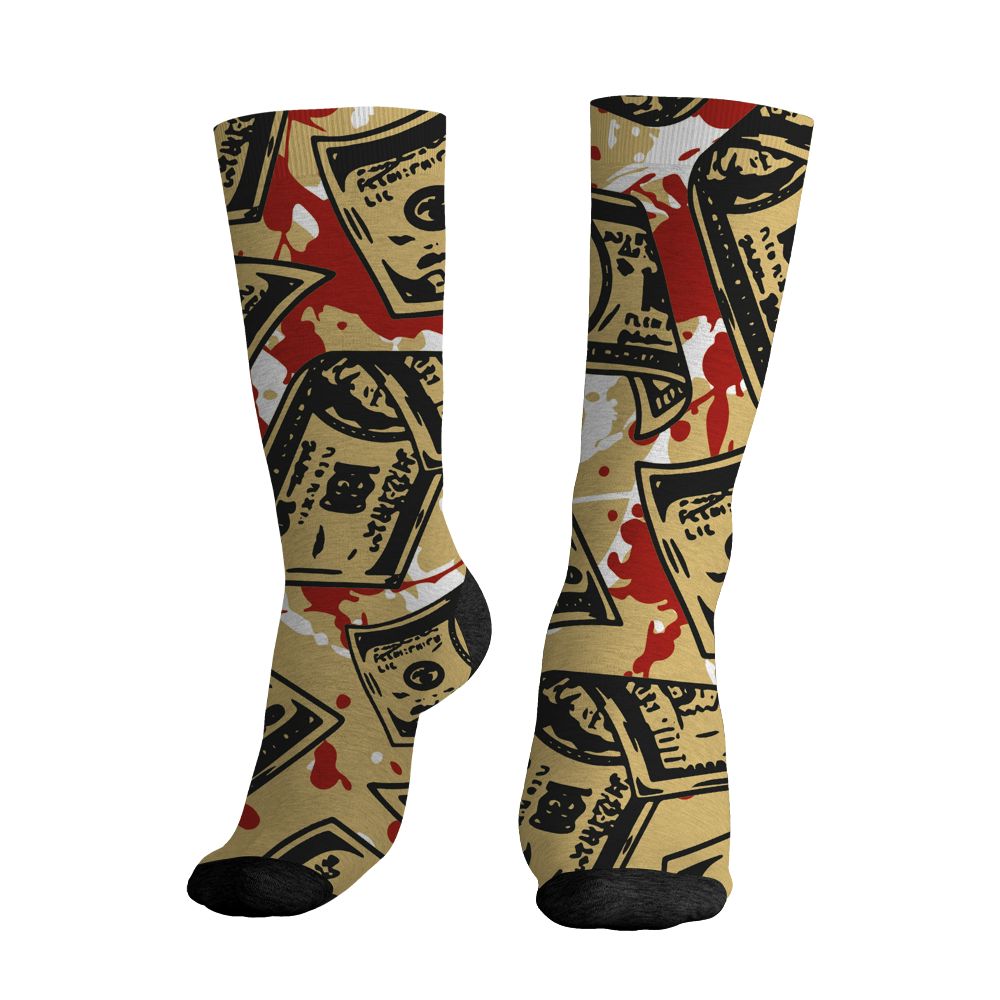 Pizza-4s-NastyJamz-Socks-Match-Easy-Money-All-Over-Print