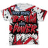 Fire-Red-5s-NastyJamz-T-Shirt-Match-Pain-Into-Power-All-Over-Print