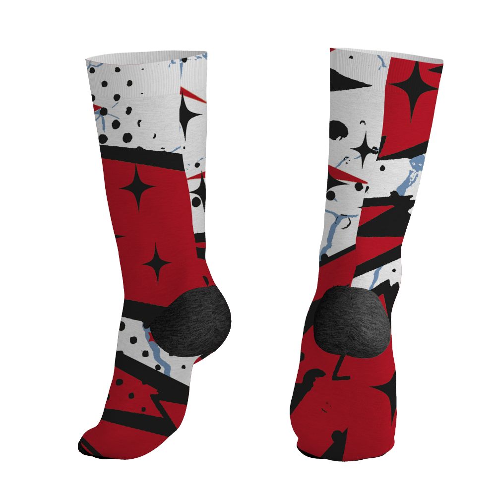Fire-Red-5s-NastyJamz-Socks-Match-Pain-Into-Power-All-Over-Print