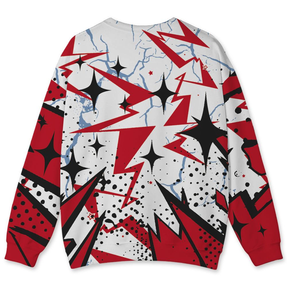 Fire-Red-5s-NastyJamz-Sweatshirt-Match-Pain-Into-Power-All-Over-Print