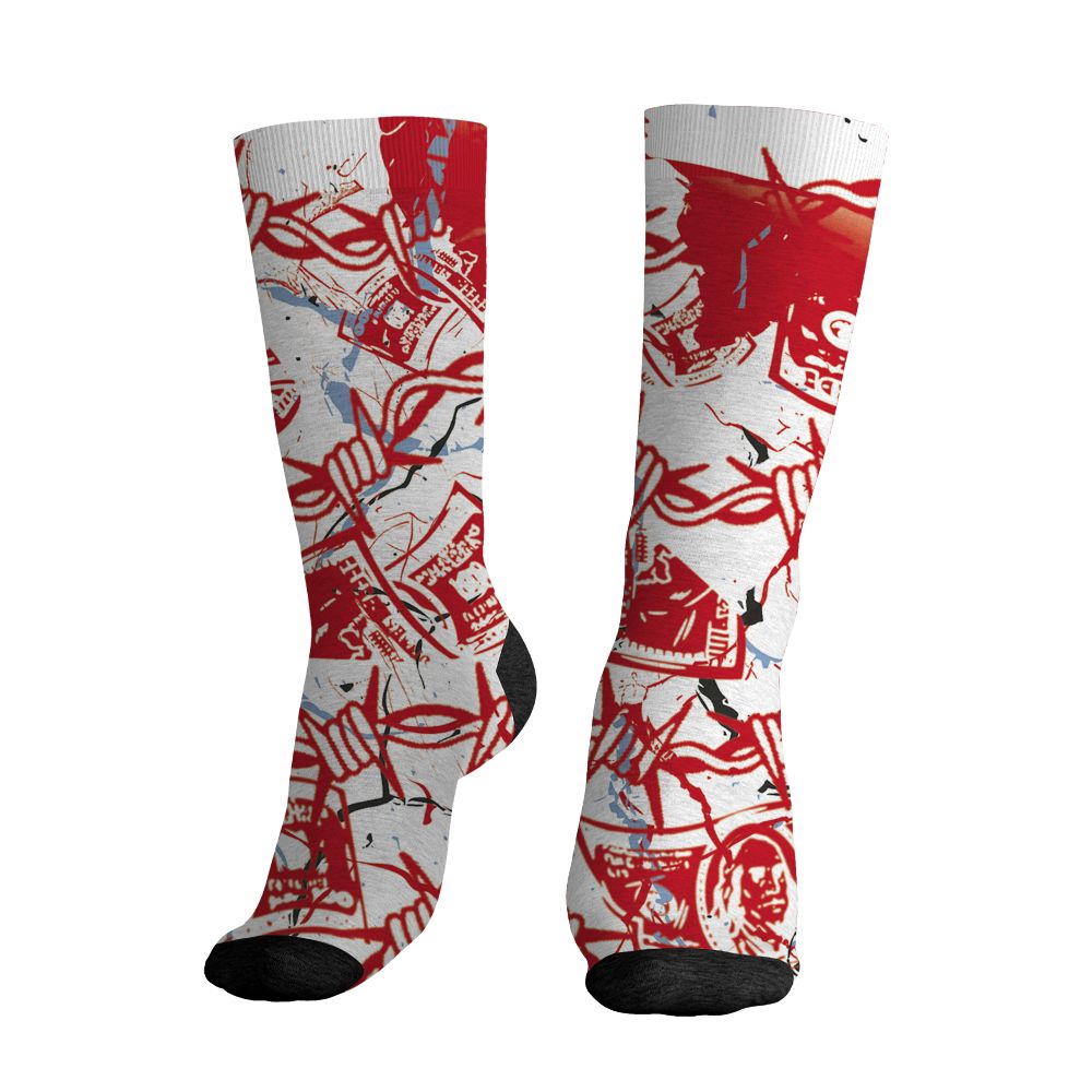 Fire-Red-5s-NastyJamz-Socks-Match-Tough-People-Never-Fall-All-Over-Print