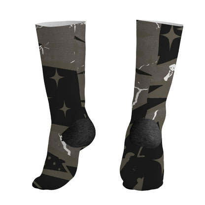 Cave-Stone-4s-NastyJamz-Socks-Match-Pain-Into-Power-All-Over-Print