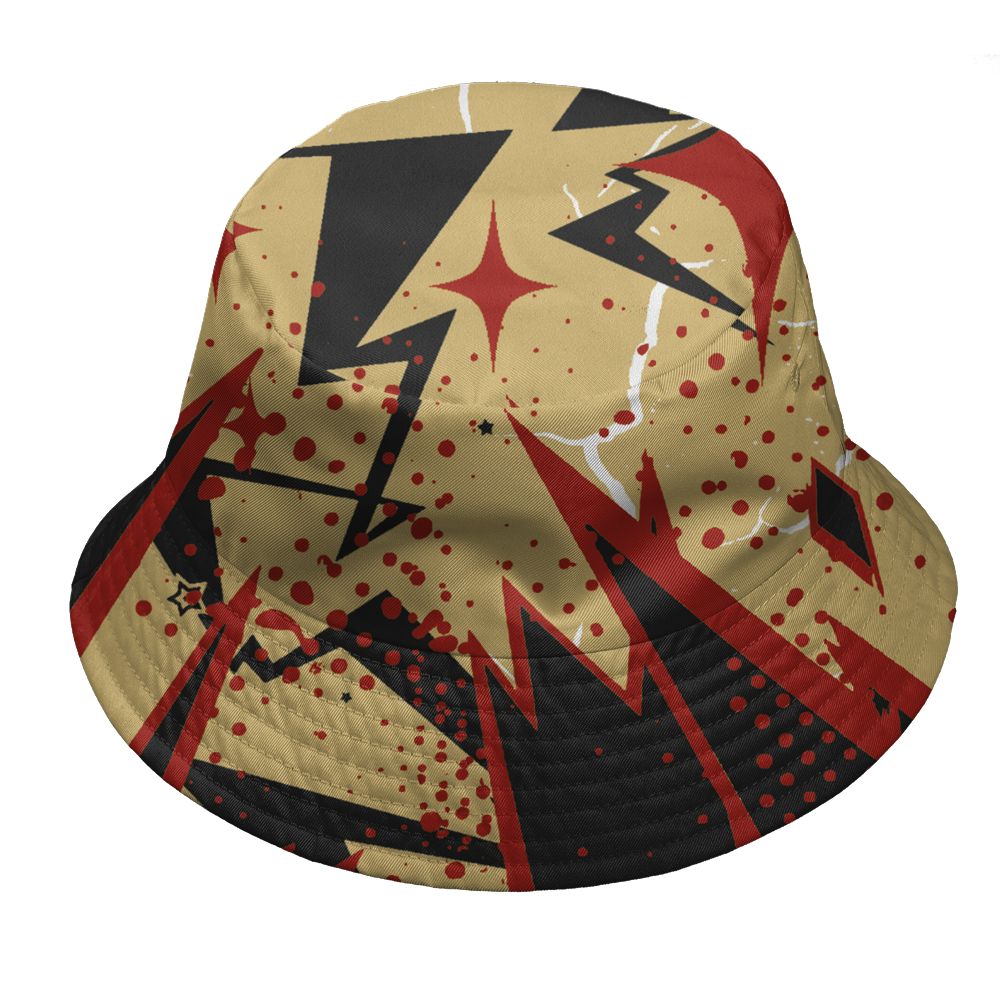 Pizza-4s-NastyJamz-Bucket-Hat-Match-Pain-Into-Power-All-Over-Print