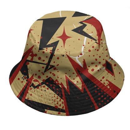 Pizza-4s-NastyJamz-Bucket-Hat-Match-Pain-Into-Power-All-Over-Print