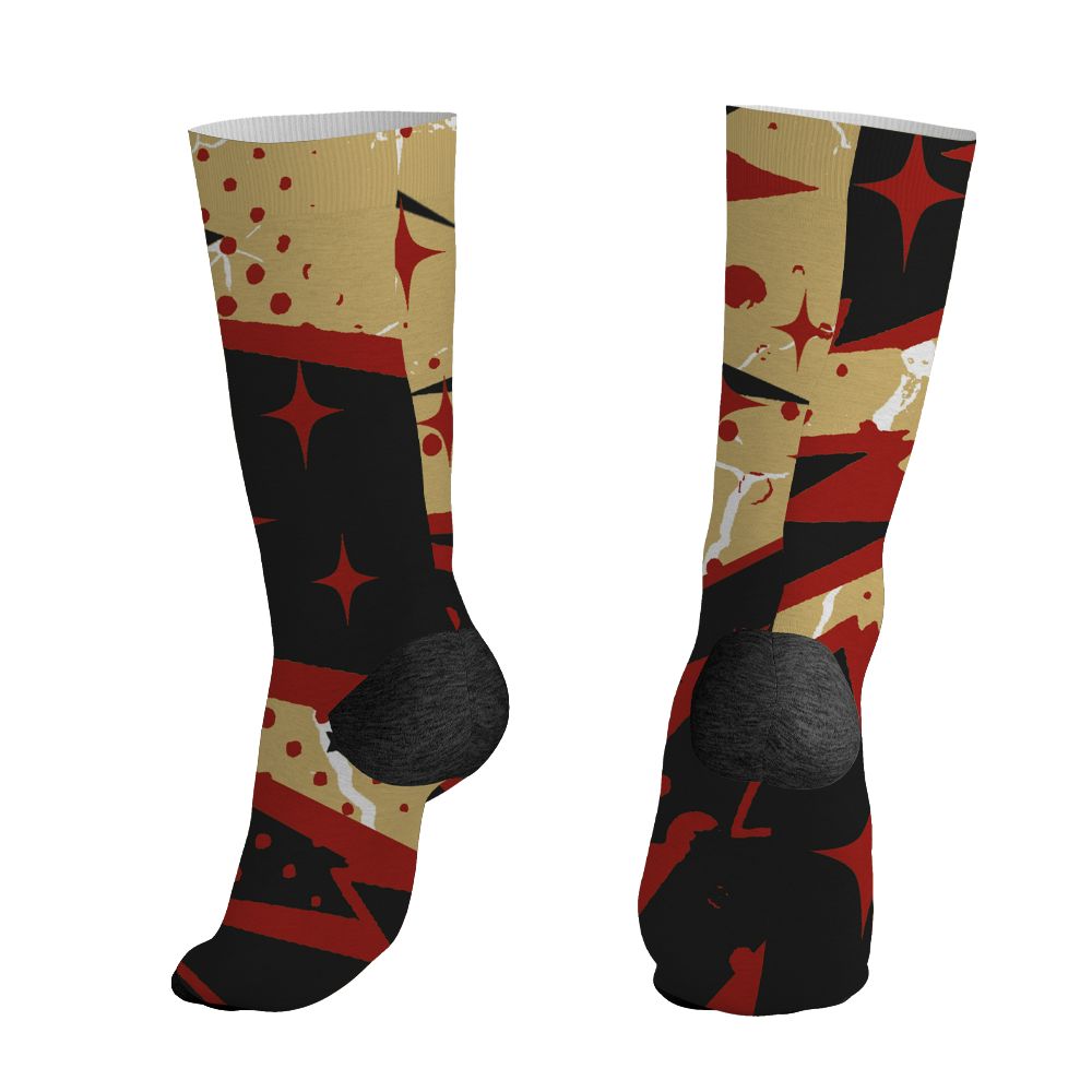 Pizza-4s-NastyJamz-Socks-Match-Pain-Into-Power-All-Over-Print